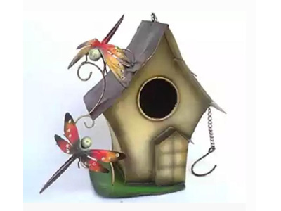 Bird House Bali Metal Garden Decor