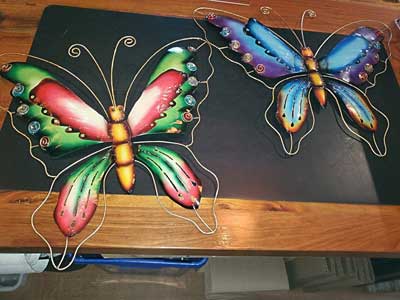 Butterfly Bali Metal Wall Decor