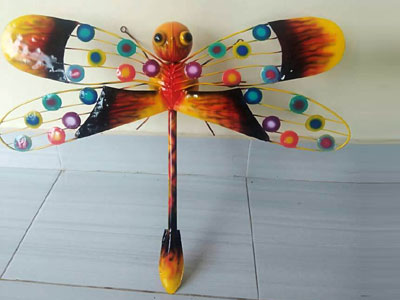 Dragonfly Bali Metal Wall Decor