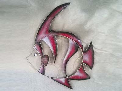 Fish Bali Metal Wall Decor