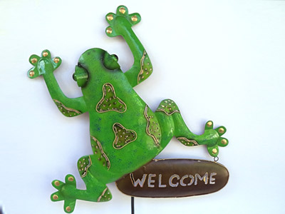 Frog Bali Metal Garden Stake